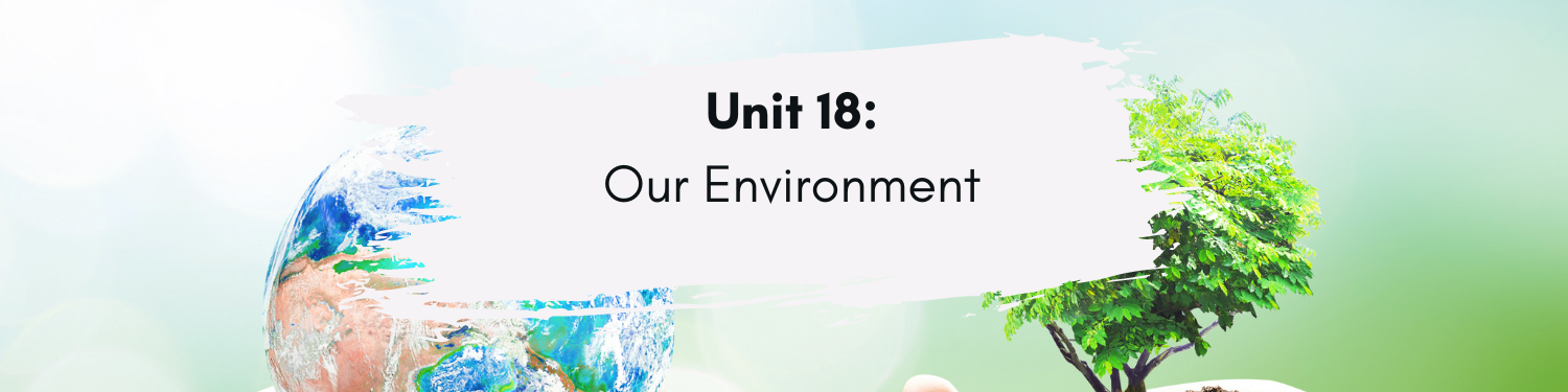 Unit 18: Our Environment Banner
